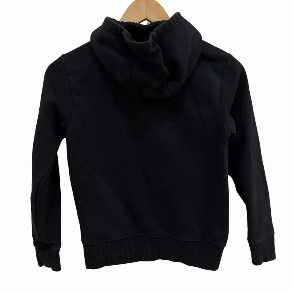 The North Face Boys' Camp Fleece Pullover Hoodie, Ski Graphic Black Size Med 10